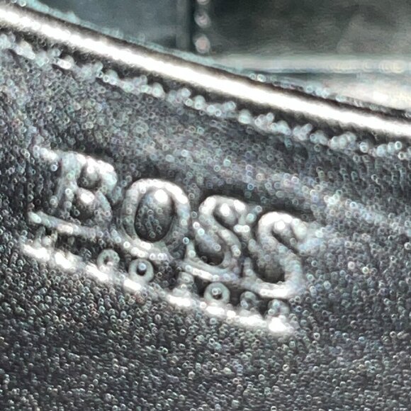 HUGO BOSS Black Leather Lace Up Oxford Dress Shoes Office Formal Prom - EUC - 12 main image 5